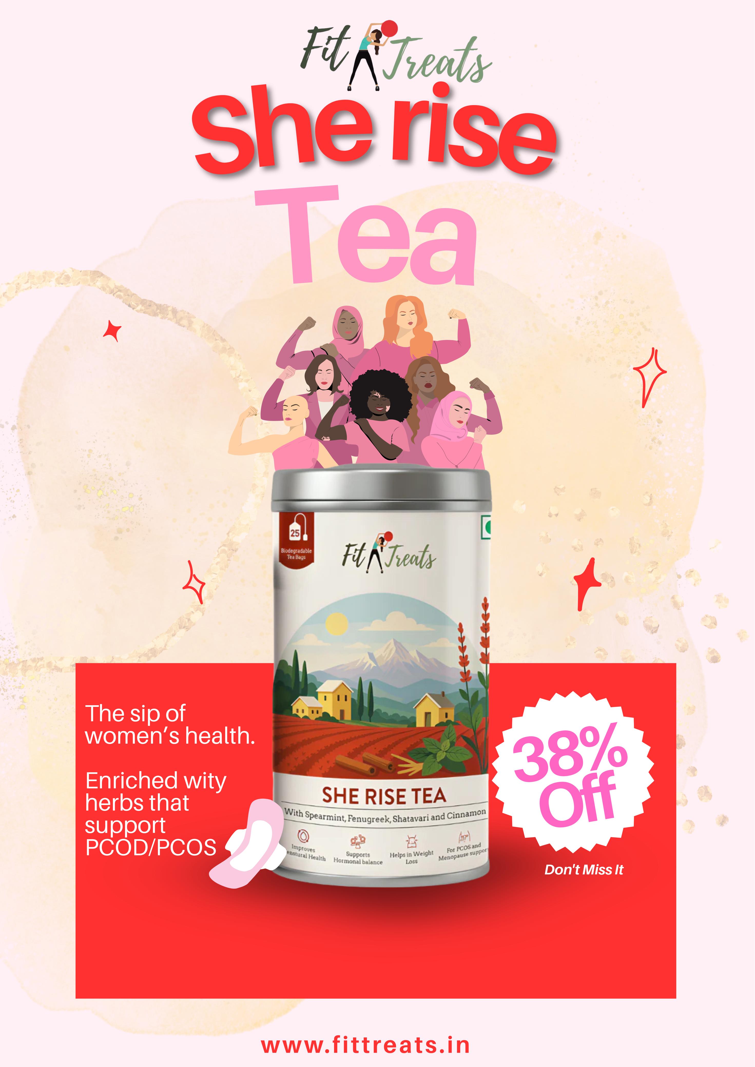 Hormonal Balance Combo – SheRise Tea + Multivitamins