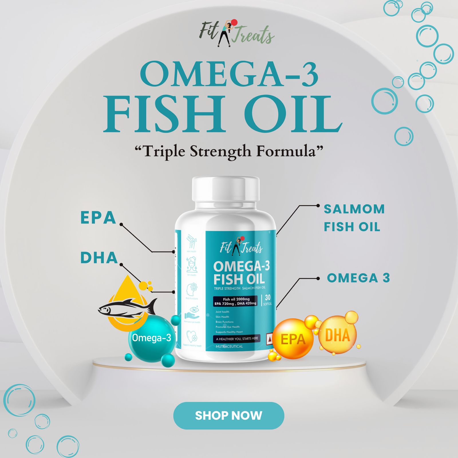 Triple Strength Formula- Omega Fish Oil