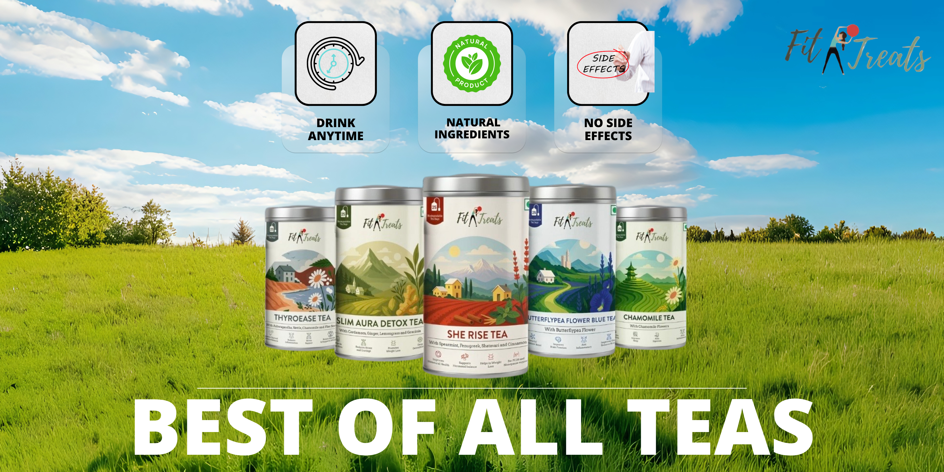 Best Herbal Teas & Natural Supplements in India | FitTreats