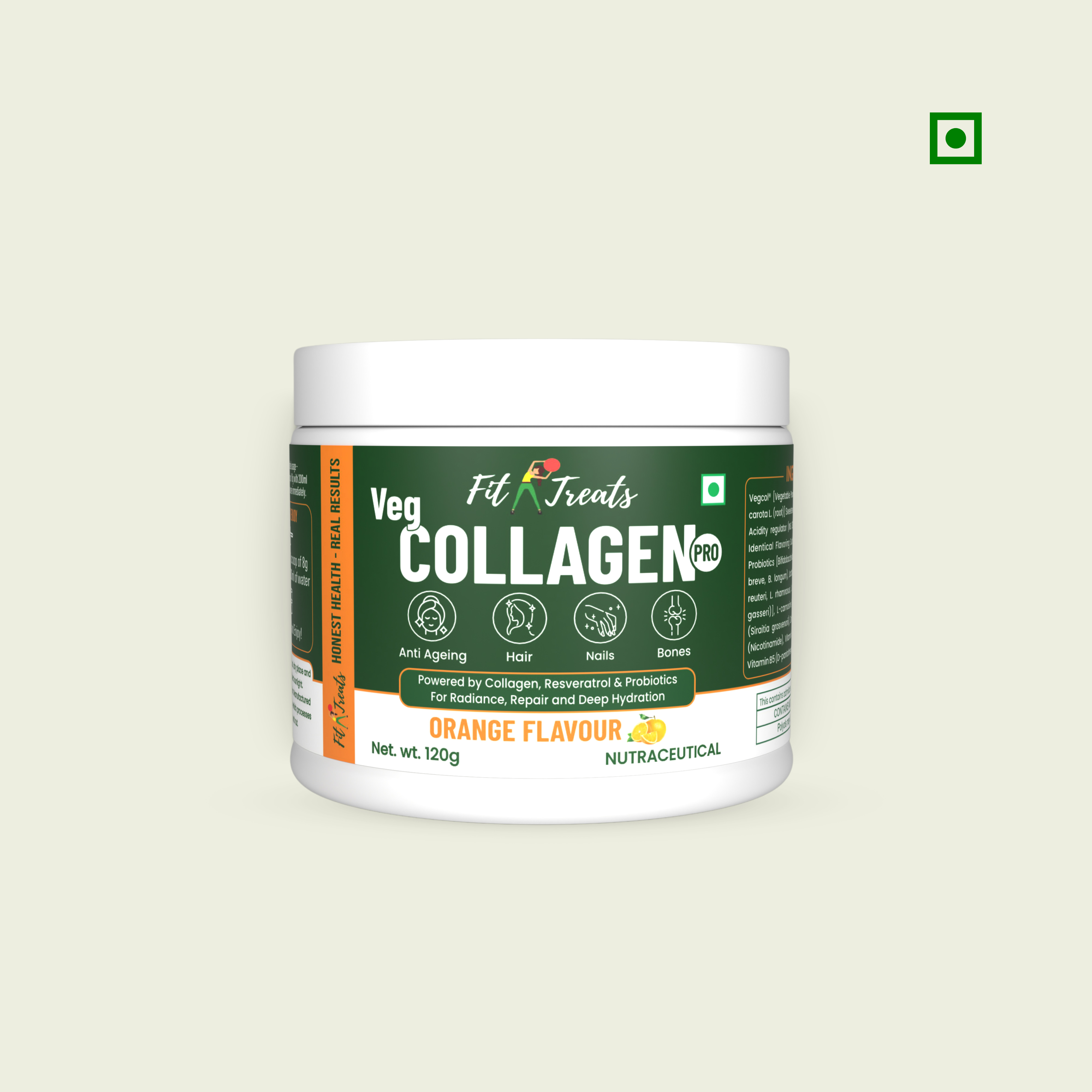 Veg Collagen | Skin Glow & Hair Strength Support | 100% Plant-Based