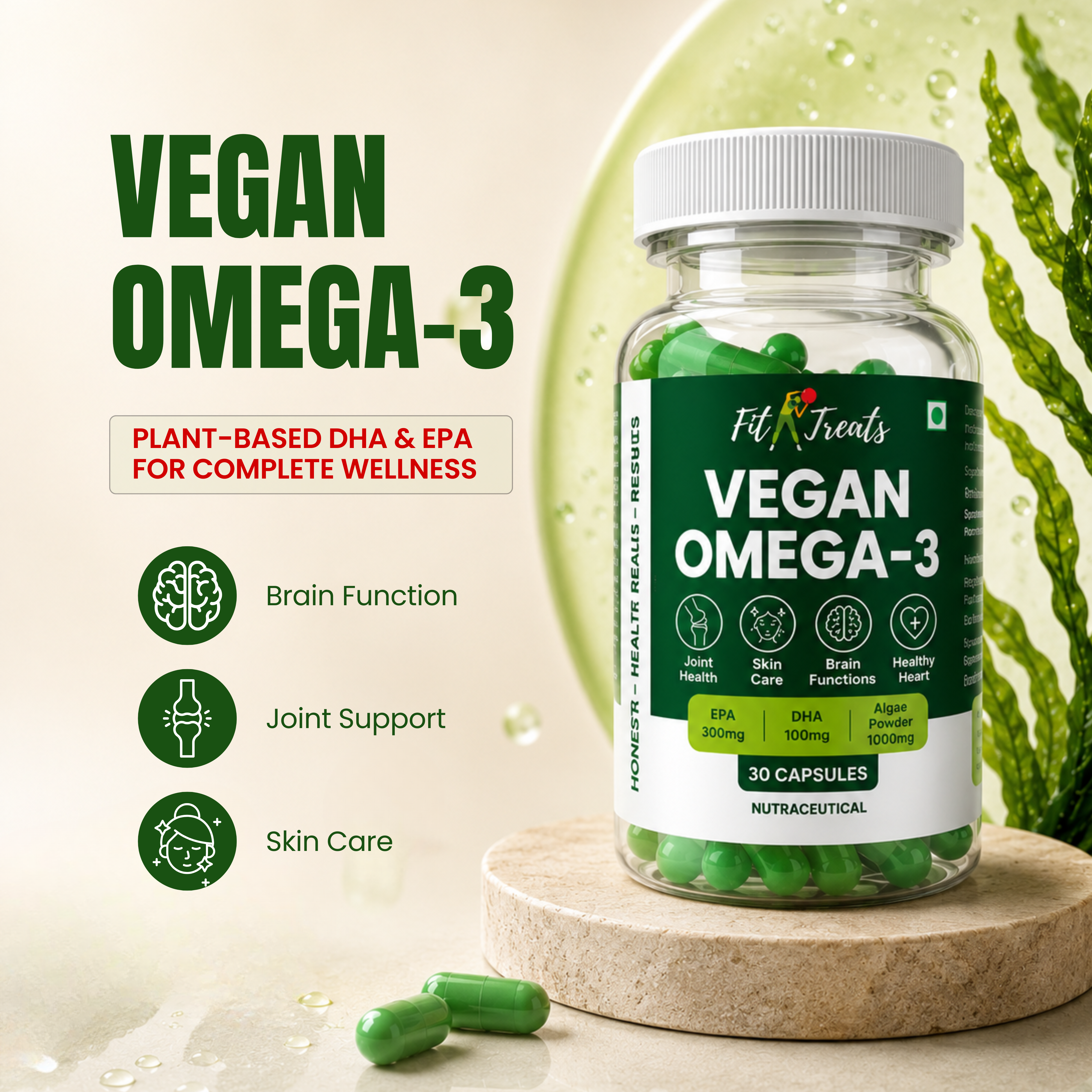 vegan Omega 3 | Heart, Brain and Joint Support