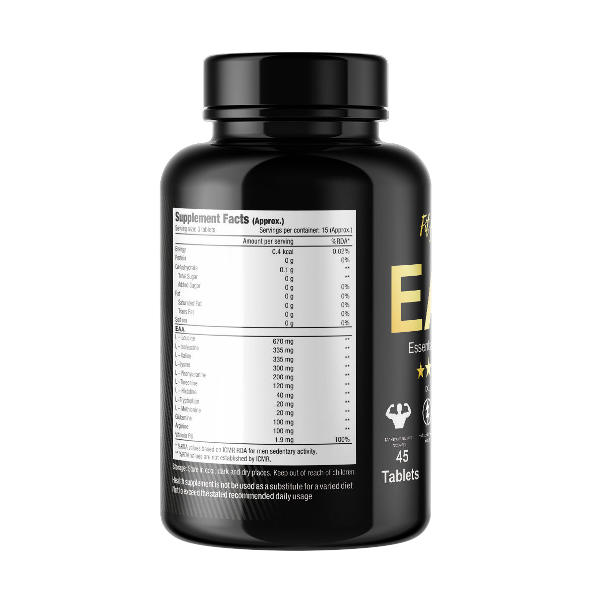 EAAS (Nine Essential Amino Acid with Added Glutamine, L-arginine & Vitamin B6)