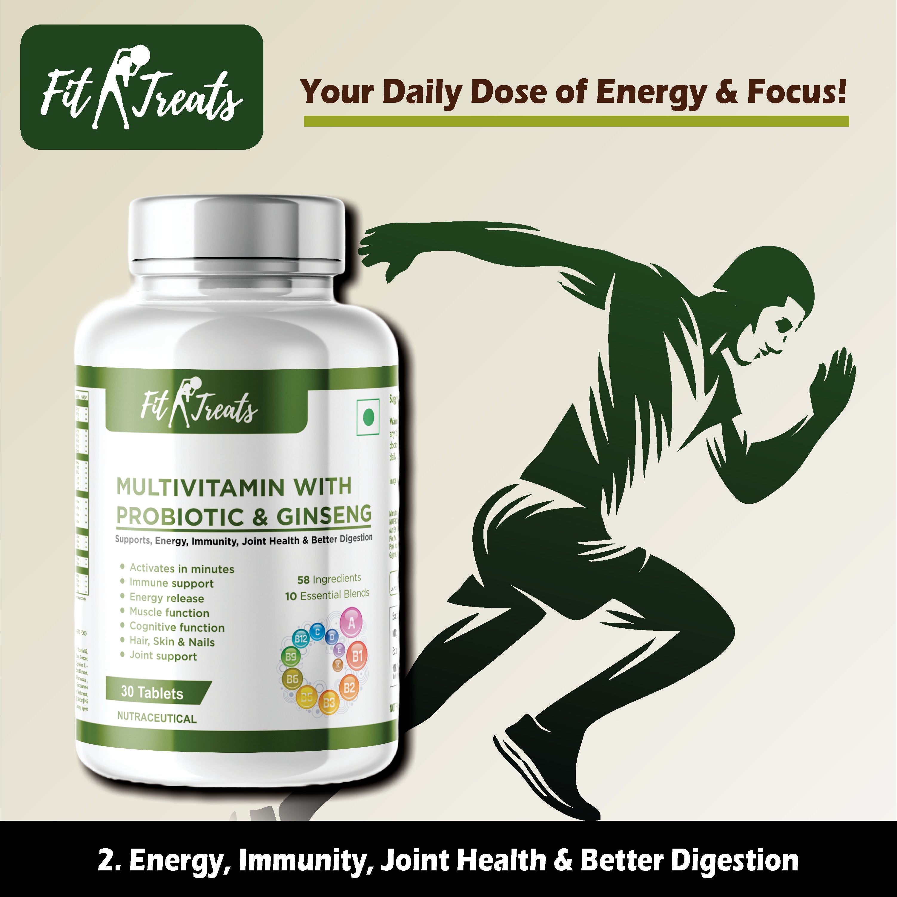 MULTIVITAMIN WITH PROBIOTIC & GINSENG