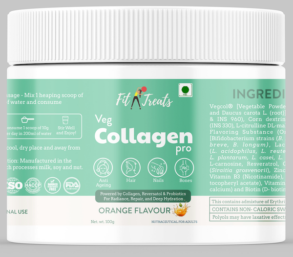 Veg Collagen | Skin Glow & Hair Strength Support | 100% Plant-Based