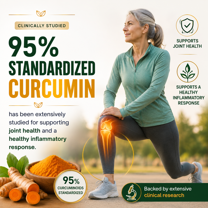 95% Standardized Curcumin — Joint Health & Inflammatory Response