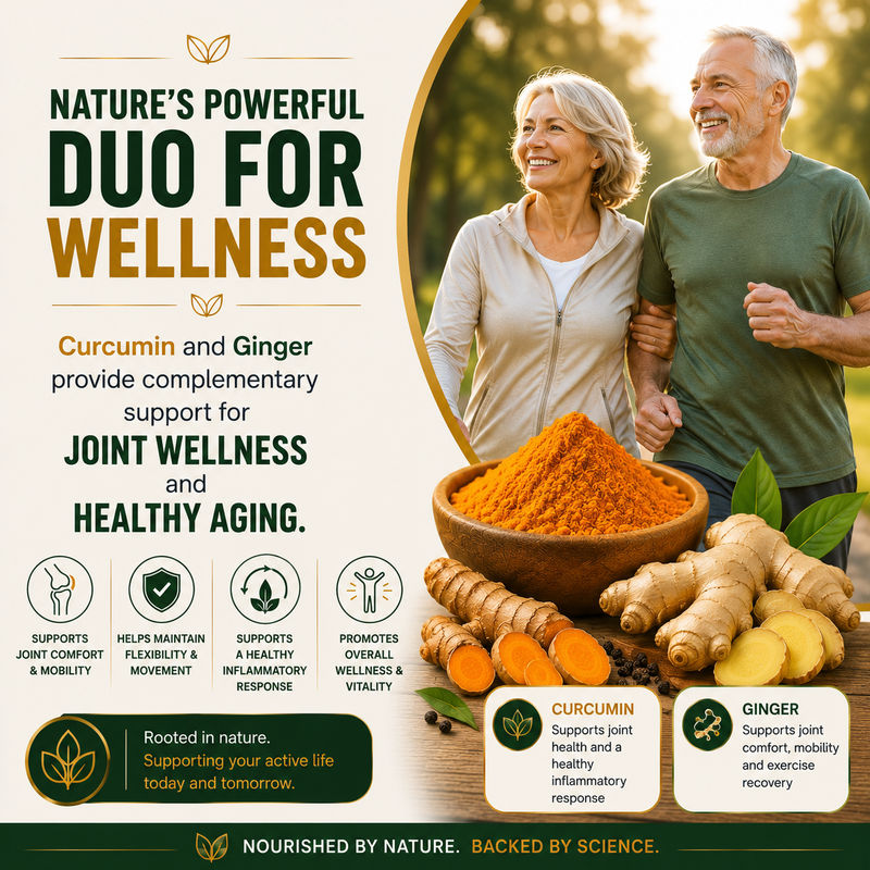 Curcumin & Ginger — Joint Wellness & Healthy Aging