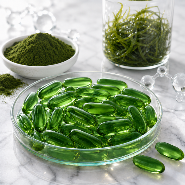 vegan omega-3 - DHA algae capsules